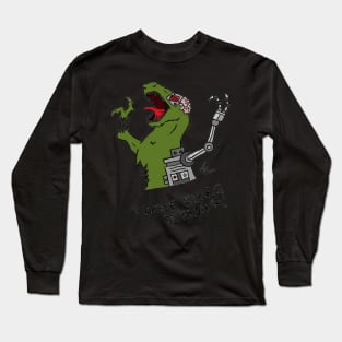Zombie cyborg dinosaur Long Sleeve T-Shirt
